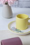 Hermia Juego de Tazas de Café y Platillos Multicolor de 12 Piezas